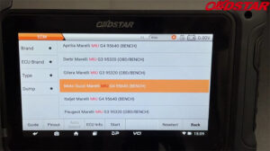 obdstar dc706 bench clone guzzi miu g4 motorcycle ecm 3