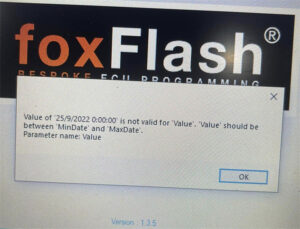 foxflash value is not valid solution 1