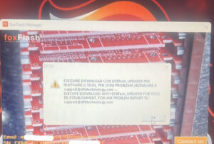 foxflash execute download with dfbtech updater solution 1