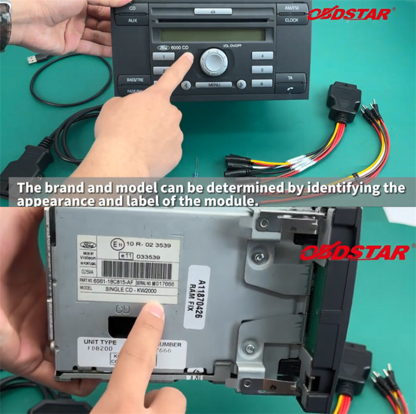 obdstar mt200 read and change ford 6000 cd radio code 2