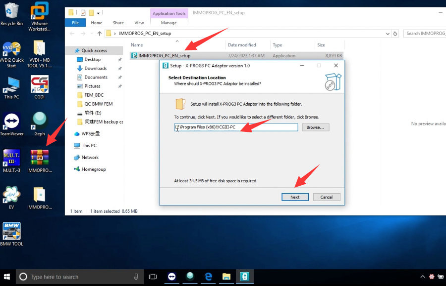 launch x prog3 pc adapter software installation guide 4