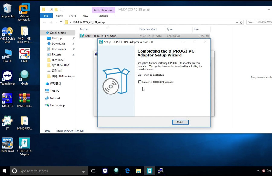 launch x prog3 pc adapter software installation guide 5