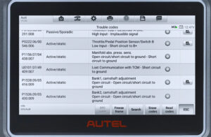 autel mk808z bt diagnose audi simos 6.3 7