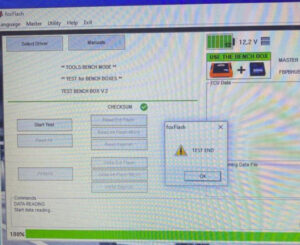 how to do foxflash bench box self test 5