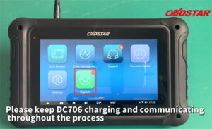 obdstar dc706 clone me17 me17.8.8 ecm on bench 3