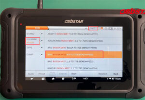 obdstar dc706 clone me17 me17.8.8 ecm on bench 7