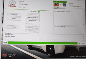foxflash read write 2009 toyota urban cruiser dtc off 3