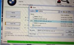 foxflash read write bmw x5 2010 edc16cp35 14