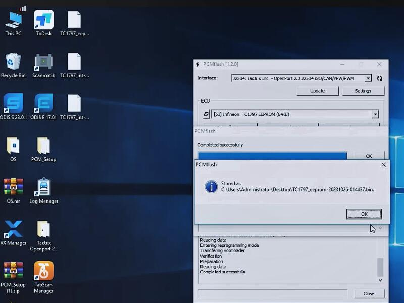 godiag ecu adapter and openport read ford sid208 12