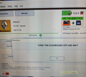 foxflash read write renault edc17c42 tc1767 4