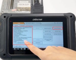 obdstar dc706 audi med17.1 clone and mileage correction 12