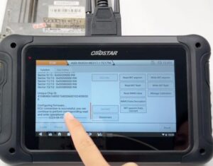 obdstar dc706 audi med17.1 clone and mileage correction 7