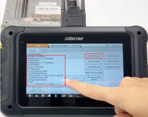 obdstar dc706 audi med17.1 clone and mileage correction 8