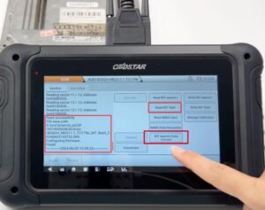 obdstar dc706 audi med17.1 clone and mileage correction 9