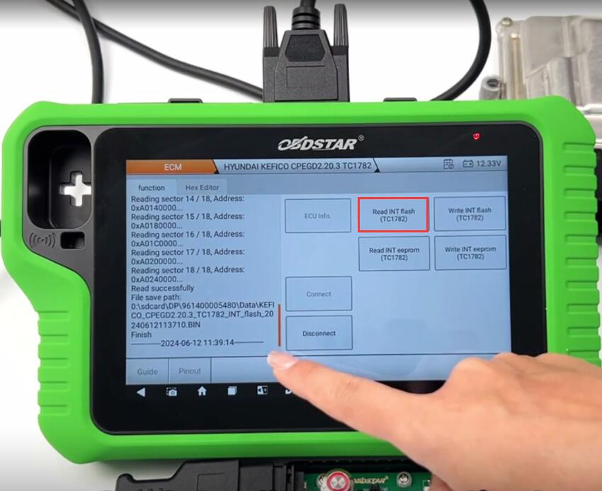 obdstar g3 read write hyundai cpegd2.20.3 2