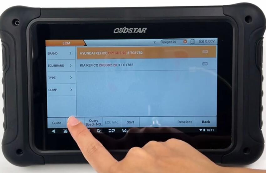 which obdstar tool read write hyundai cpegd2.20.3 2
