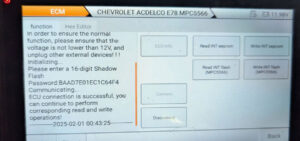 obdstar dc706 recover gm acdelco e78 5